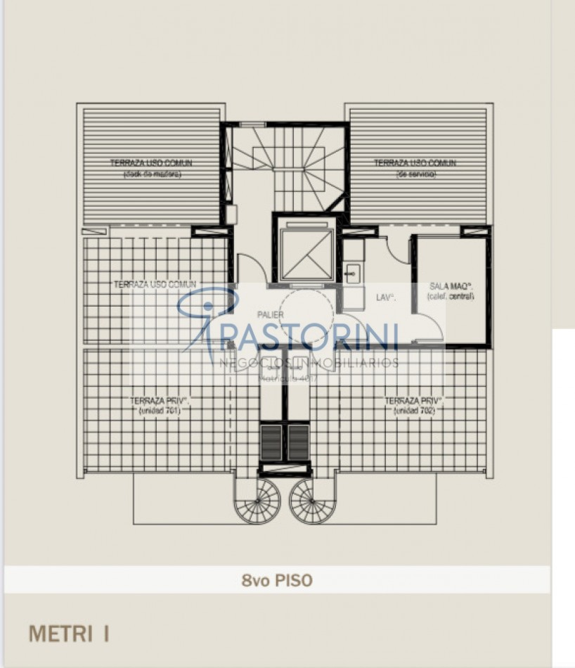 ALQUILAMOS MODERNO SEMIPISO de 2amb  con COCH en Plaza Mitre 